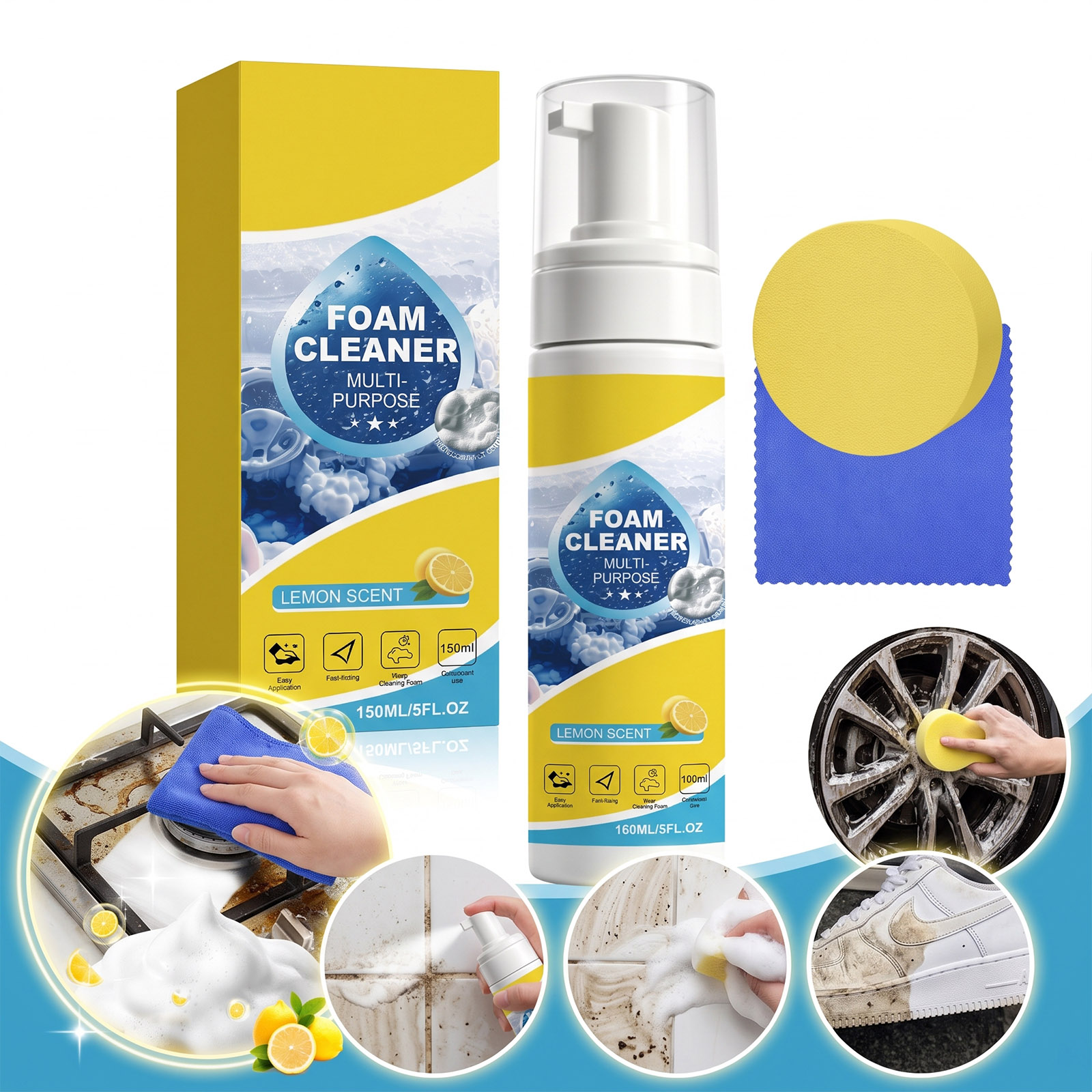 Interior Detailing Kit - Kit di Pulizia Multiuso in Schiuma