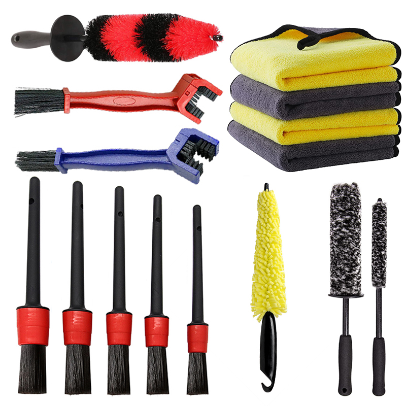 Interior Detailing Kit - Set di spazzole universali per lavaggio